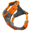 Kurgo Journey Air Harnais pour Chien   Harnais de randonnée pour Course et Promenade   réfléchissant, rembourré, poignée de contrôle, Clip Avant Anti-Traction (Orange, Taille S)