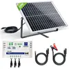 ECO-WORTHY kit de Panneau Solaire 25W 12V Mono Panneau Solaire PV 25W ...