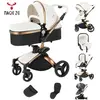 Magic ZC Poussette bebe cosy 3 en 1 - Poussette de luxe, Poussette com...
