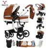 Poussette 3 en 1 Magic ZC Poussette trio Cuir PU imperméable Poussette...