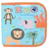 Portable bébé dessin livre en tissu planche de peinture effaçable réutilisable enfant en bas âge avec 12 stylos de couleur sans