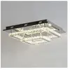 KOSILUM Plafonnier LED cristal 2 carrés design - Wade