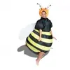 Déguisement abeille gonflable - Adulte - Noir, jaune, orange - Tissu
