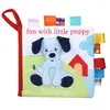 Livre d'éveil pour Bébé en Tissu jeu de cerveau 3D animal - Couleur 027