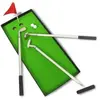 TotalCadeau 3 stylos clubs de golf, green, drapeau, 2 balles jeu golf miniature