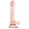 Blush - Dr Skin realistische dildo 22 cm met scrotum en zuignap