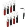 Fiches bananes Audioquest Fourche SureGrip 100 Silver (lot de 8)