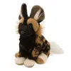 Wild Republic pluche - hyena dieren knuffel - zwart/bruin - 20 cm - dieren thema