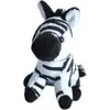 Wild Republic Pluche knuffel Zebra van ongeveer 13 cm - Speelgoed knuffelbeesten