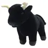 Wild Republic, Soft, Cuddly Toy, 20 cm Spanish Bull, Taureau Espagnol, Animal en Peluche, Cuddlekins Mini, 20cm, 20409, Noir