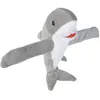 Wild Republic 19507 21417 Huggers Bracelet en peluche Motif requin blanc Gris 20 cm