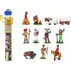 Plastoy Tubo Cow Boy et Indiens