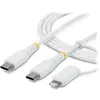 StarTech.com Câble USB-C vers USB-C/Lightning - 2 m
