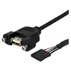 StarTech.com Câble adaptateur USB 2.0 IDC 5 broches vers USB A interne (USBPNLAFHD1)