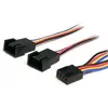 StarTech.com Câble répartiteur d'alimentation pour ventilateurs à 4 broches de 31 cm - F/M (FAN4SPLIT12)
