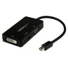 StarTech.com Adaptateur 3-en-1 Mini DP vers VGA / DVI / HDMI - Convertisseur de voyage Mini DP vers VGA / DVI / HDMI - MDP2VGDVHD