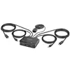 StarTech.com C2-D46-UC2-CBL-KVM KVM-switch Zwart