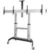 Startech Meuble Tv à Roulettes Stndmtvduo 37-60´´