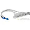 StarTech.com Equerre USB 2.0 (4 ports) - Adaptateur Slot USB FH