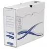 BANKERS BOX Fellowes Basic Lot de 10 Boîtes archives A4+ 10 cm Blanc/Bleu