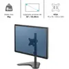 Fellowes bras de moniteur simple debout de série professionnelle