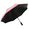 Protection Uv Coupe-Vent Inverted Parapluie Inversé Parapluie Pliant M...