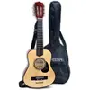 Bontempi guitare en bois avec bandoulière 6 cordes et sac 75 cm
