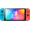 Nintendo Switch (OLED model) with Neon Red & Neon Blue Joy-Con