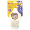 Nuby Biberon Col Large Tétine Débit Moyen en Silicone Parme 180ml