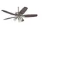 Hunter Fans - Ventilateur de plafond Builder Plus Nickel avec Lumière