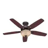 HUNTER FANS Ventilateur de plafond Builder Deluxe Bronze avec Lumière