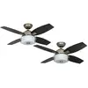 Hunter Fans - Ventilateur de plafond Central Park Étain 107 cm