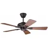 Certeo Ventilateur de Plafond Seville II - Ø hélice 1120 mm - merisier foncé/chêne mi-Clair/Bronze Neuf - Climatiseur Climatiseurs Ventilateur Ventilateur de Plafond Ventilateurs Ventilateurs de Plafond