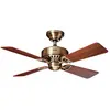 Ventilateur de Plafond Bayport 107cm Laiton Baie de rose Chêne - HUNTER -