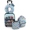 COSTWAY 5 PCS Valise Enfant 16 + Sac à dos 12 , Oreiller Cervical, ...