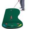 Tapis de Pratique de Golf Portable - COSTWAY - 300 x 96 cm - Surface True-roll - 3 Coupelles - 2 Obstacles