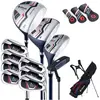 COSTWAY Set de Golf 11 Clubs-Droitier Hommes-Driver,Bois de Parcours,H...