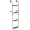 COSTWAY Échelle de Piscine Pliable en Acier Inoxydable - 4 Marches, Cl...