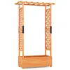 COSTWAY Jardinière avec Treillis Latéraux - Toit Suspendu, Trou de Dra...