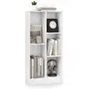 Bibliothèque à 3 Niveaux COSTWAY-50 x 24 x 103.5 CM-5 Cases Ouverts de...