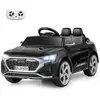 COSTWAY 12V Voiture Électrique Enfant avec Télécommande & Volant, Véhi...