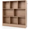 Cube Rangement à 3 Niveaux COSTWAY-8 Compartiments Ouverts-2 Kits Anti...