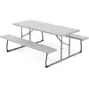 COSTWAY Ensemble Table et Bancs de Pique-Nique Pliable, Ensemble Meubl...