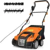 GOPLUS Scarificateur Electrique à Pousser-Profondeur Réglable à 5 Posi...