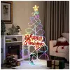 GOPLUS 170CM Décoration de Noël, Sapin de Noël Pré-Éclairé, 216 Lumièr...