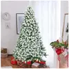 GIANTEX Sapin de Noël Artificiel Floqué 230 CM- Arbre de Noël Blanc- S...