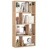 GOPLUS Bibliothèque Géométrique 60x20x120CM-Étagère Ouverte avec 8 Cub...