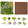COSTWAY Haie Artificiel 2 PCS Décorations Murales Carrées 50 x 50cm en...