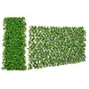 COSTWAY Haie Artificielle Brise-Vue Décoration Extensible, Panneau pou...