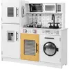 Cuisine Enfant Costway-3+ Ans-Espace De Rangement-Centre De Jeu Polyva...